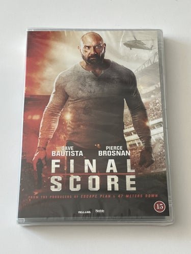 Final score (Dave Bautista & Pierce Brosnan, 2017). Inplastad DVD
