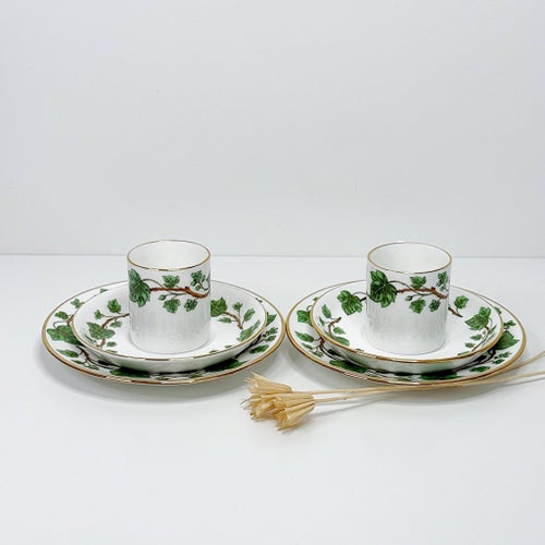 Crown Staffordshire Demitasseset Murgröna