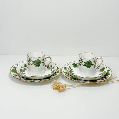 Crown Staffordshire Demitasseset Murgröna