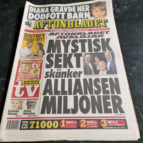 Aftonbladet tidning från 2006