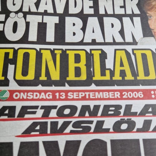 Aftonbladet tidning från 2006