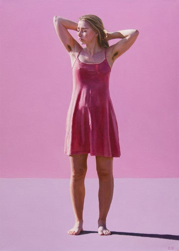 Originalmålning "Pretty in Pink" - konstnär Björn Nordström