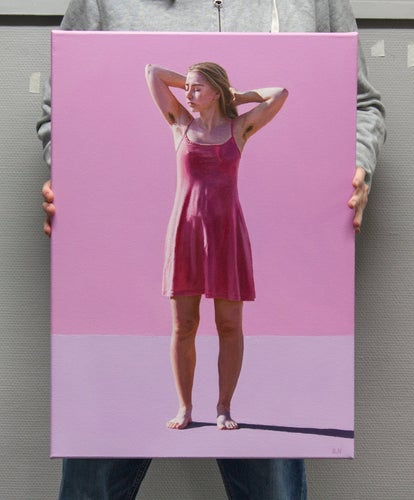 Originalmålning "Pretty in Pink" - konstnär Björn Nordström