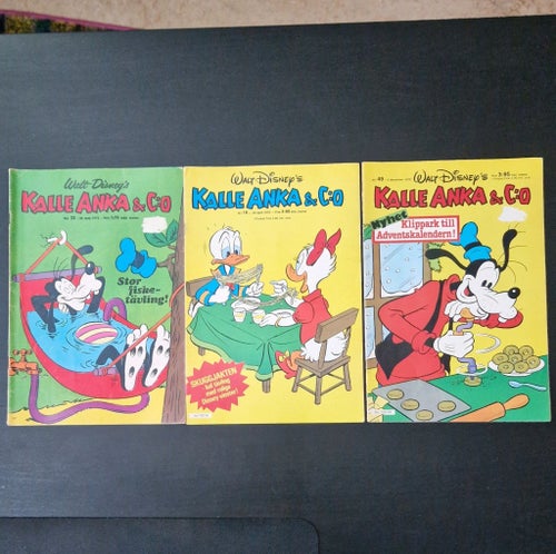 Kalle Anka & C:o, nr 22 1972, nr 16 & 49 1978