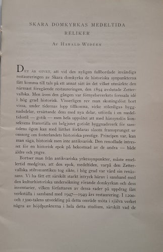 Skara Domkyrkas Medeltida Reliker + Skara Stifthistoriska sällskap 2007:4