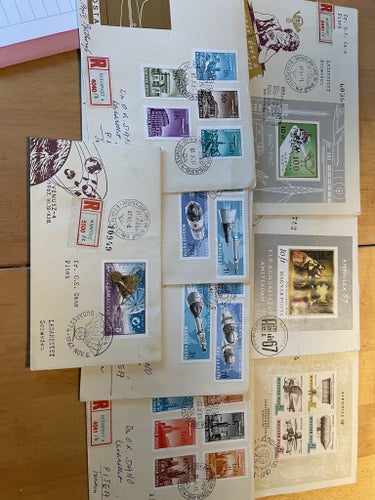 UNGERN: ca 125st FDC 1960tal, många sända Rek till Sverige.