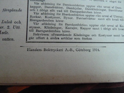 TIDSFÖRDRIF, 1914, KOM NYA NORD!, TIDNING