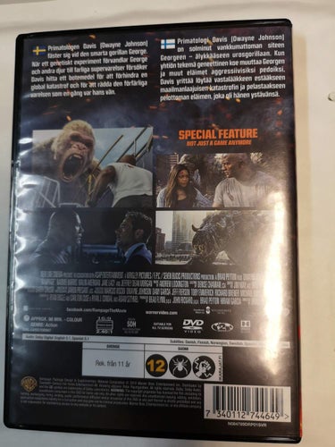 DVD Rampage Big Meets Bigger Dwayne Johnson TOPPSKICK