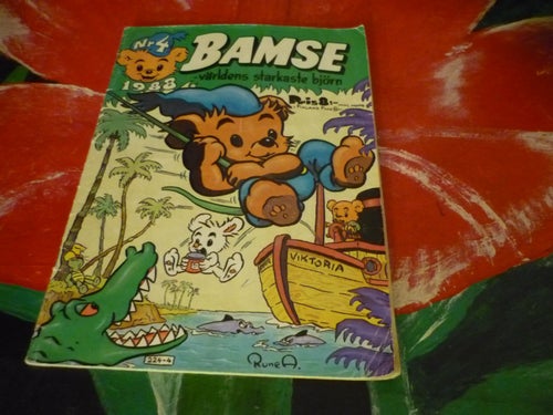 TIDNING, BAMSE, NR 4 - 1988, VÄRLDENS STARKASTE BJÖRN