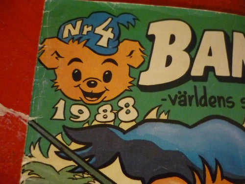 TIDNING, BAMSE, NR 4 - 1988, VÄRLDENS STARKASTE BJÖRN