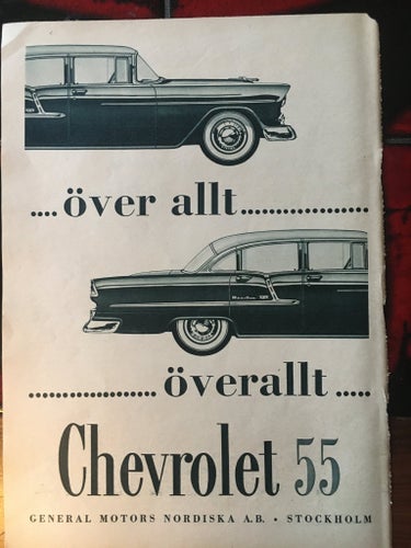 Chevrolet Bel Air 1955 annons