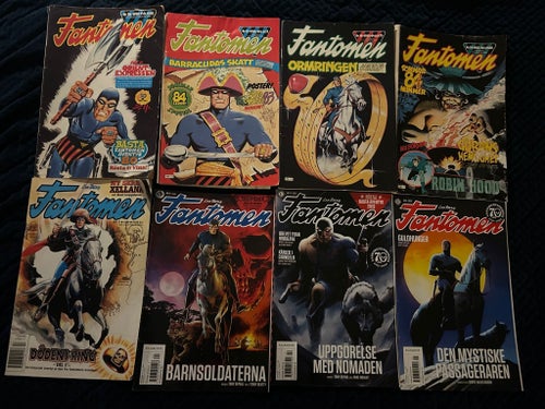 Fantomen Nostalgipaket 8 st - Jubileumsnummer 1980 & 2020, 40 års spann