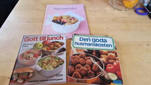3 böcker kok och bak