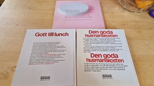 3 böcker kok och bak