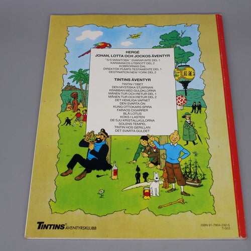 Hergé Tintins Äventyr : Det svarta guldet 1988