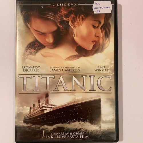 TITANIC. 2-DVD DRAMA / ÄVENTYR -97. VINNARE AV 11 OSCAR BL.A. BÄSTA FILM.