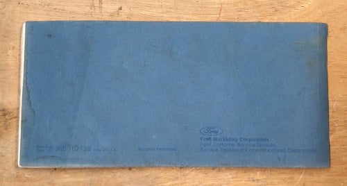 1973 Ford Owner´s Manual