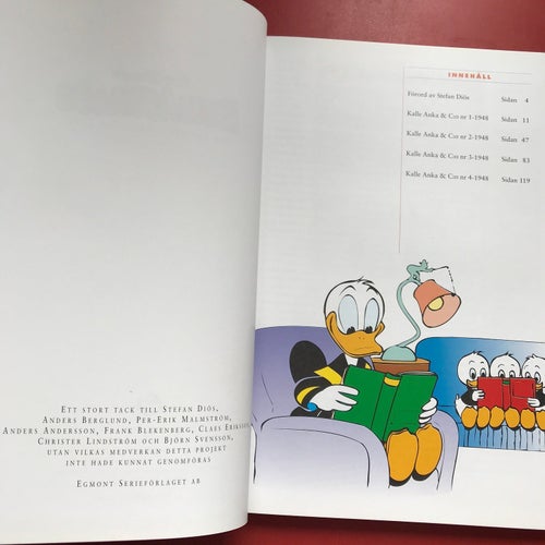 Walt Disney's KALLE ANKA & Co Den kompletta årgången 1948 Tryckt 1998