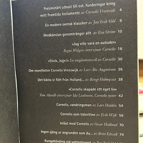 En bok om Cornelis, bok, Fine