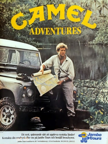 CAMEL - CAMEL ADVENTURES, REKLAM TIDNINGSANNONS 1986