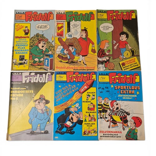 Lilla Fridolf Serietidningar - 12 st 1978-1980