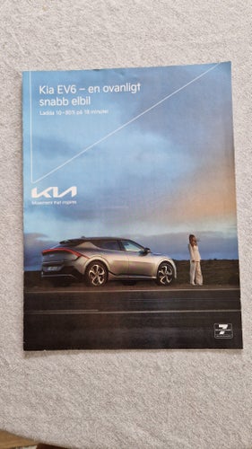 Modellbroschyr , broschyr KIA EV6 , Ceed sportswagon 2021 .