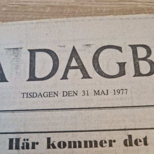 Svenska Dagbladet Tidning från 1977