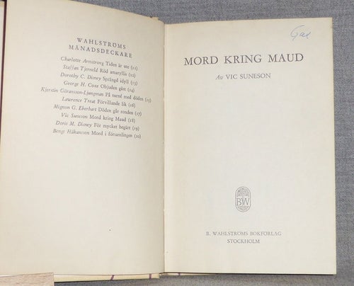 Vic Suneson - Mord kring Maud