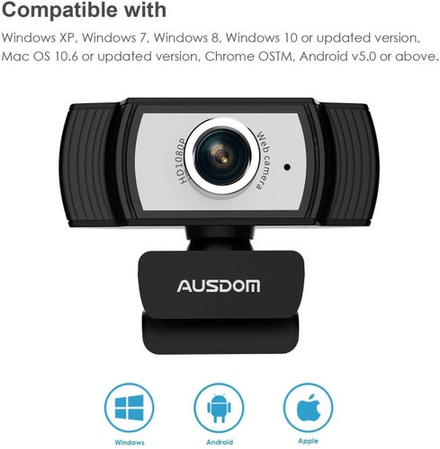 AUSDOM AW33 1080P Streaming Webcam