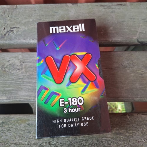 Maxell VX E-180 VHS 3 timmar oöppnat inplastad