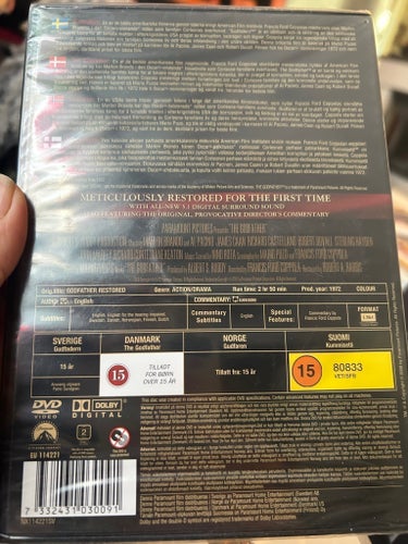 Gudfadern - The Godfather - DVD inplastad