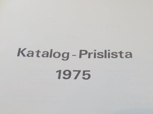 LABASSCO LABORATORIEUTRUSTNING Katalog - Prislista från 1975