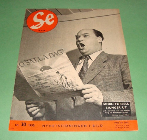 SE nr 30 1950 - Björn Forsell, VM i Rio, Bali, Odenrick m.m.