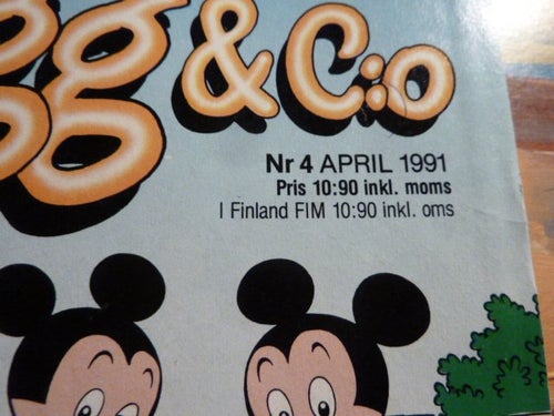 MUSSE PIGG & C:O, 1991 NR 4, TIDNING