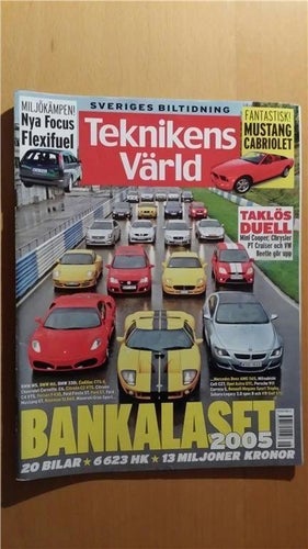Teknikens Värld nr 16 2005: BMW M5 + M6 + 330i, Corvette C6, Ferrari F430