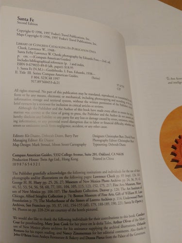 Santa Fe Compass American Guides by Lawrence W. Cheek, bok, häftad Very Fine