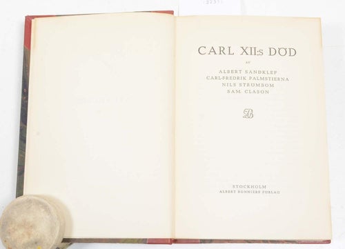 Carl XII:s död / av Albert Sandklef