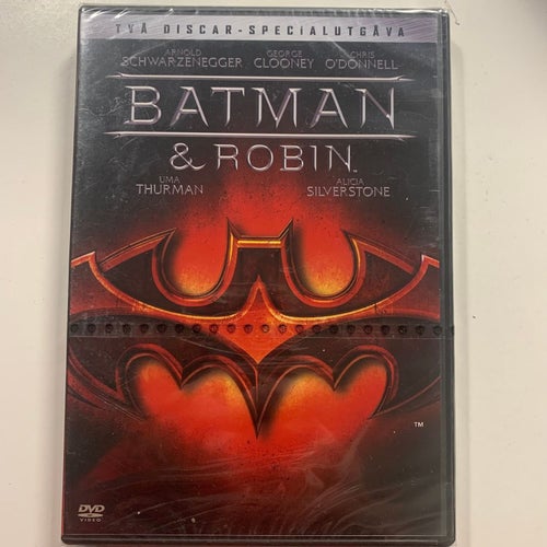 BATMAN & ROBIN. TVÅ SISCAR - SPECIALUTGÅVA. DVD ACTION-97. INPLASTAD