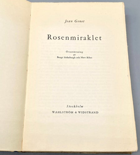 Rosenmiraklet av Jean Genet