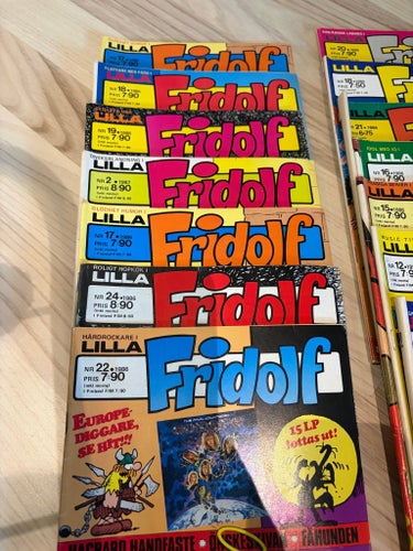 Lilla Fridolf serietidningar 13 st