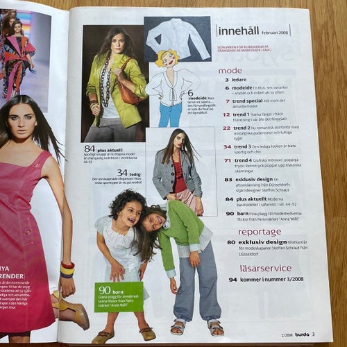 Burda Modemagasin februari 2008