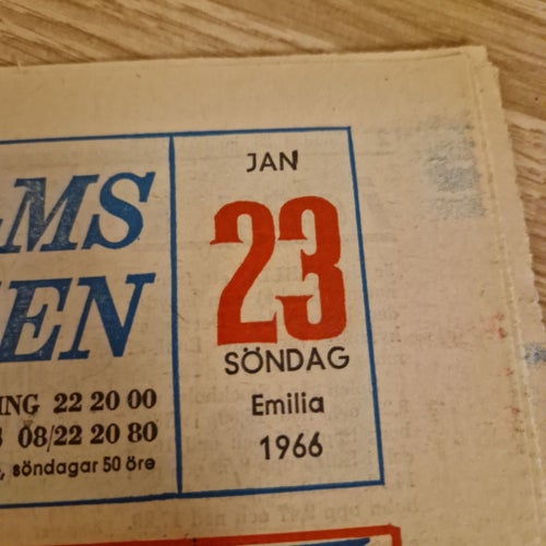 Stockholms-Tidningen från 23 januari 1966