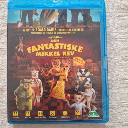 DEN FANTASTISKA RÄVEN Blu-ray - GEORGE CLOONEY, MERYL STREEP, BILL MURRAY