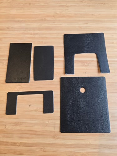 NOS Originalskinn till Polaroid SX-70 – Komplett set (Svart)
