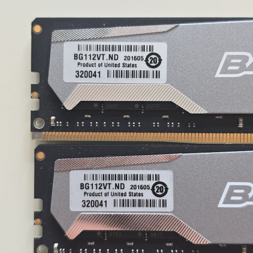 Ballistix Sport DDR4 RAM 2x8GB 2400MHz