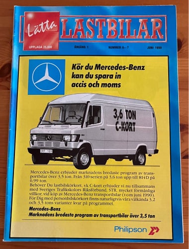 Lätta Lastbilar tidning från juni 1990