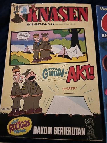 Svensk Serielot 8 st - Bamse, Kalle Anka, Usagi Yojimbo (Turtles!), Buster m.fl.