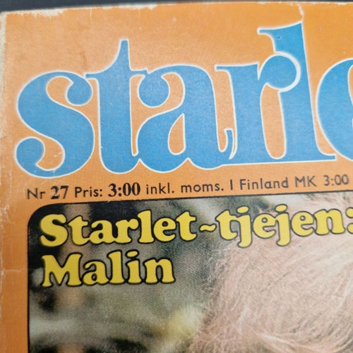 Starlet tidning Nr 27 från 1977 noveller, insändare, serier m.m.