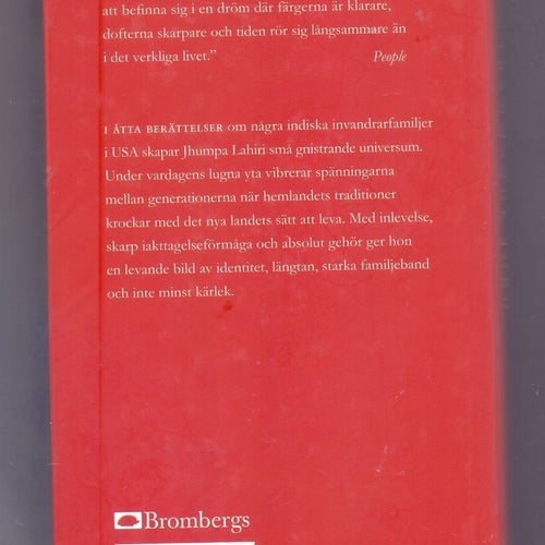 Främmande jord av Jhumpa Lahiri, 2009