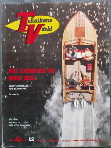 Teknikens Värld nr 12 1960: Vauxhall Victor Super, husvagnar